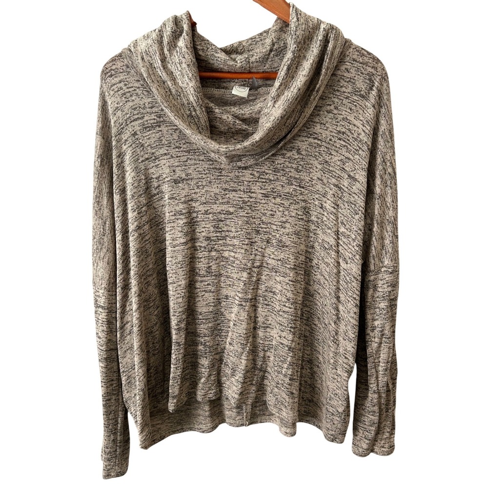Paper‎ Crane Cowl Neck Sweater Flowy Split Back Women's Size Medium